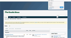 Desktop Screenshot of goaliestore.com